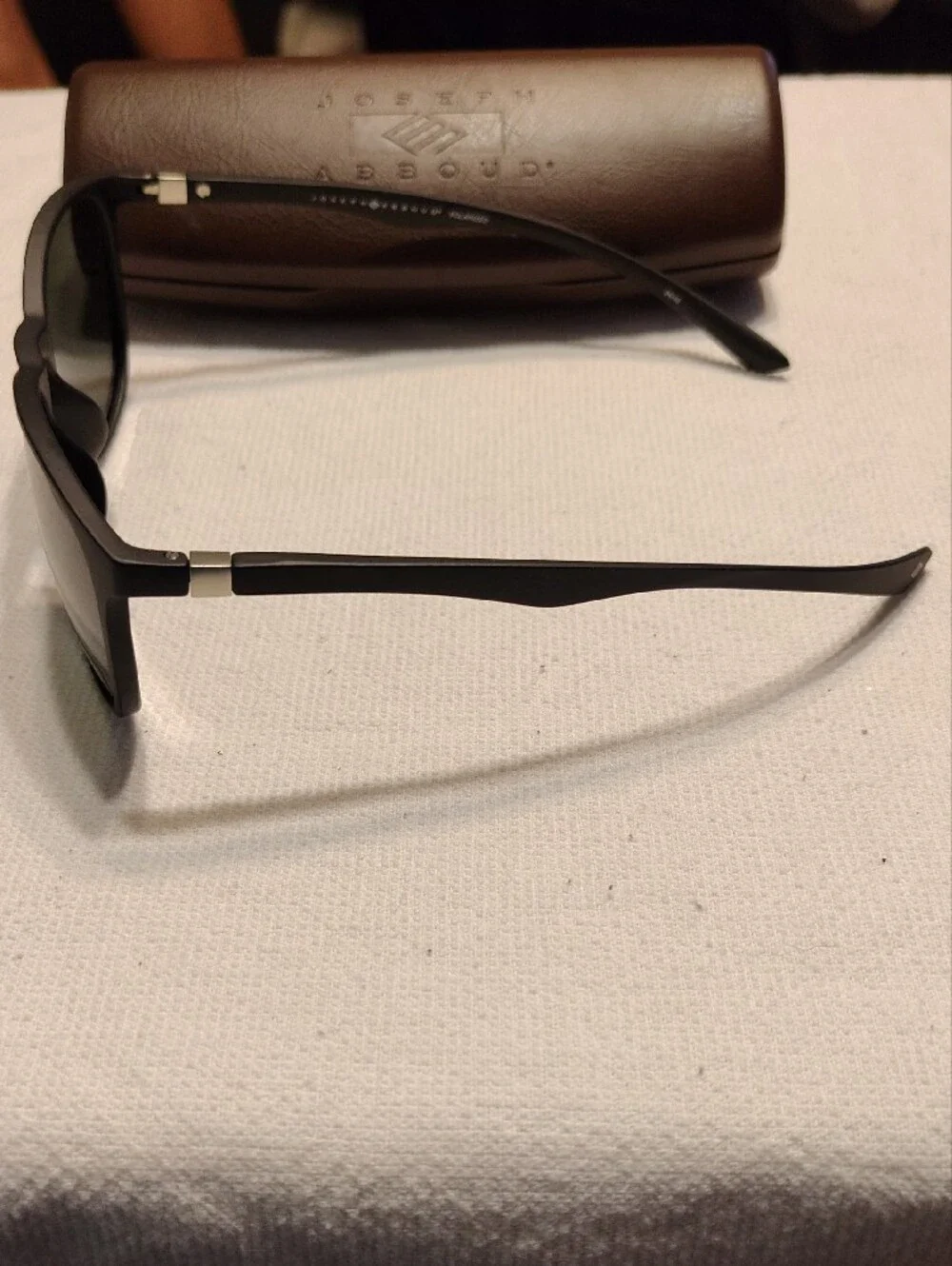 Joseph Abboud Men’s Matte Black Polarized Sunglasses